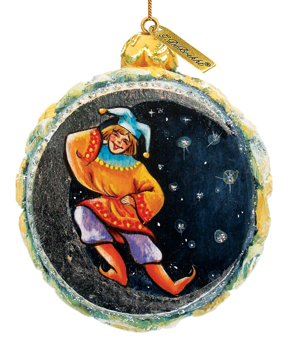Winter Forest Sculpted Hand-Painted Christmas Ornament by G. DeBrekht - Nativity Holiday Decor - 622771