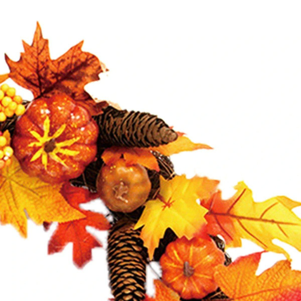 Autumn Maple Leaves Door Wreath