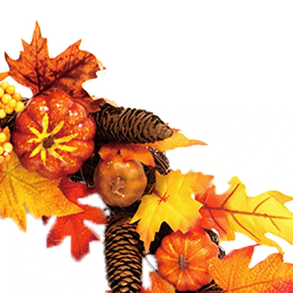 Autumn Maple Leaves Door Wreath
