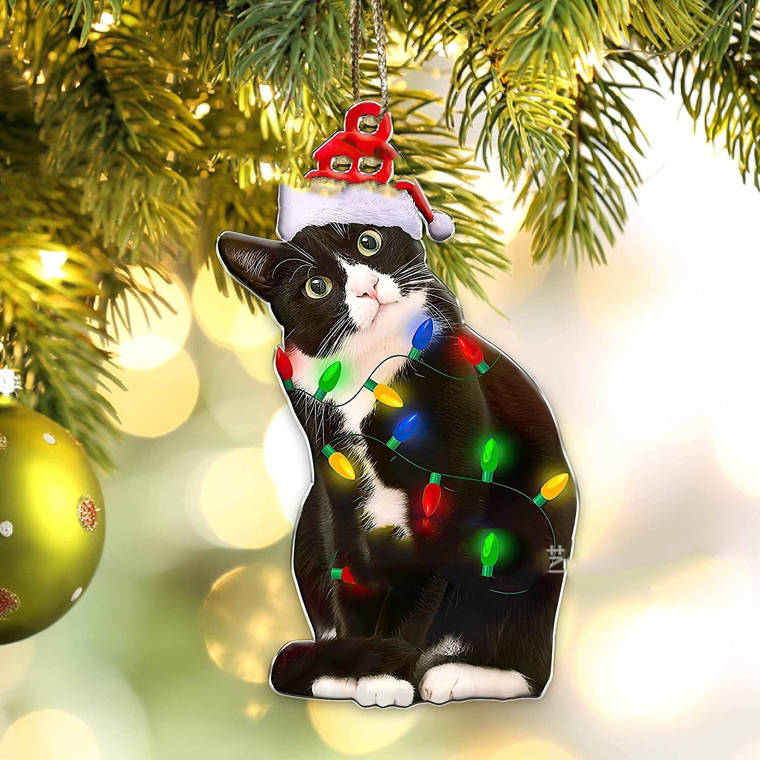 Black Cat Christmas Halloween Decoration Cat Decoration Pendant