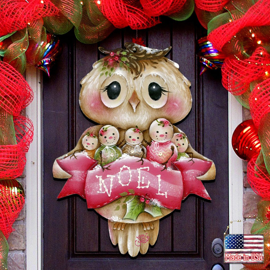 Owl You Need Is Love Door Decor by Jamie Mills-Price - Christmas Decor - 8457509H