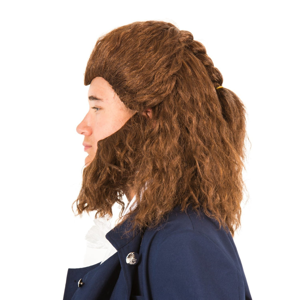 Adult Beast Movie Halloween Cosplay Costume Wig and Beard Set