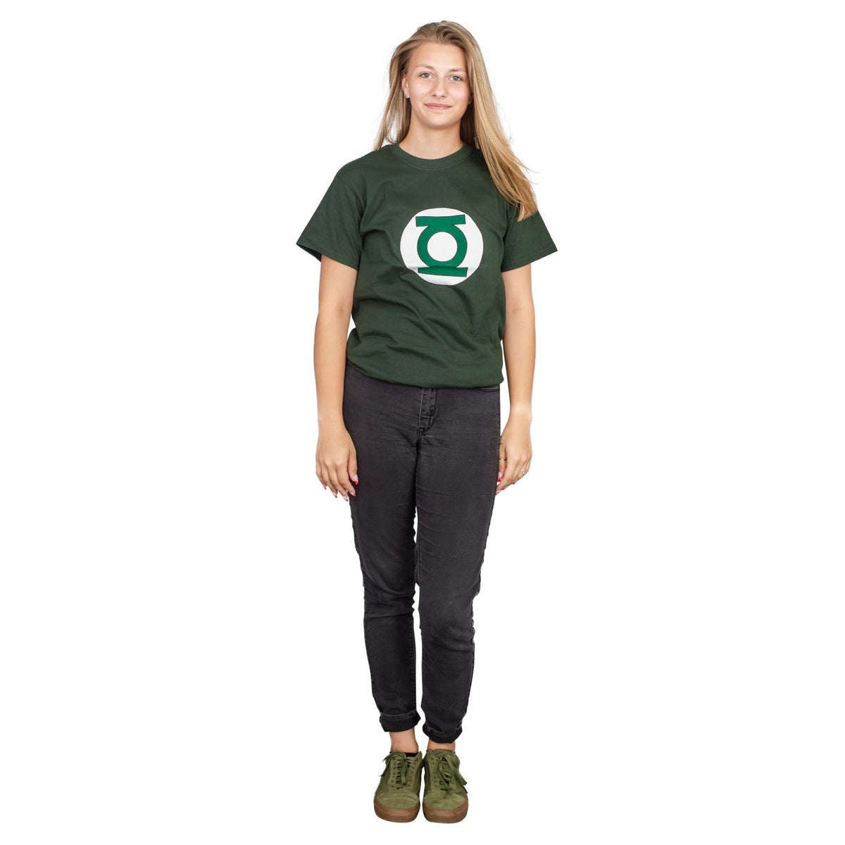 Adult Unisex Green Lantern Hunter Green Logo Halloween Cosplay Costume T-Shirt