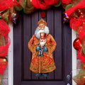 Santa's Holiday Nutcracker Holiday Door Decor by G. Debrekht - Christmas Santa Snowman Decor - 8691401H