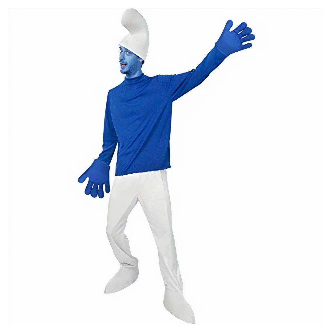 Funny, Retro Blue Troll Adult Standard Costume, Halloween