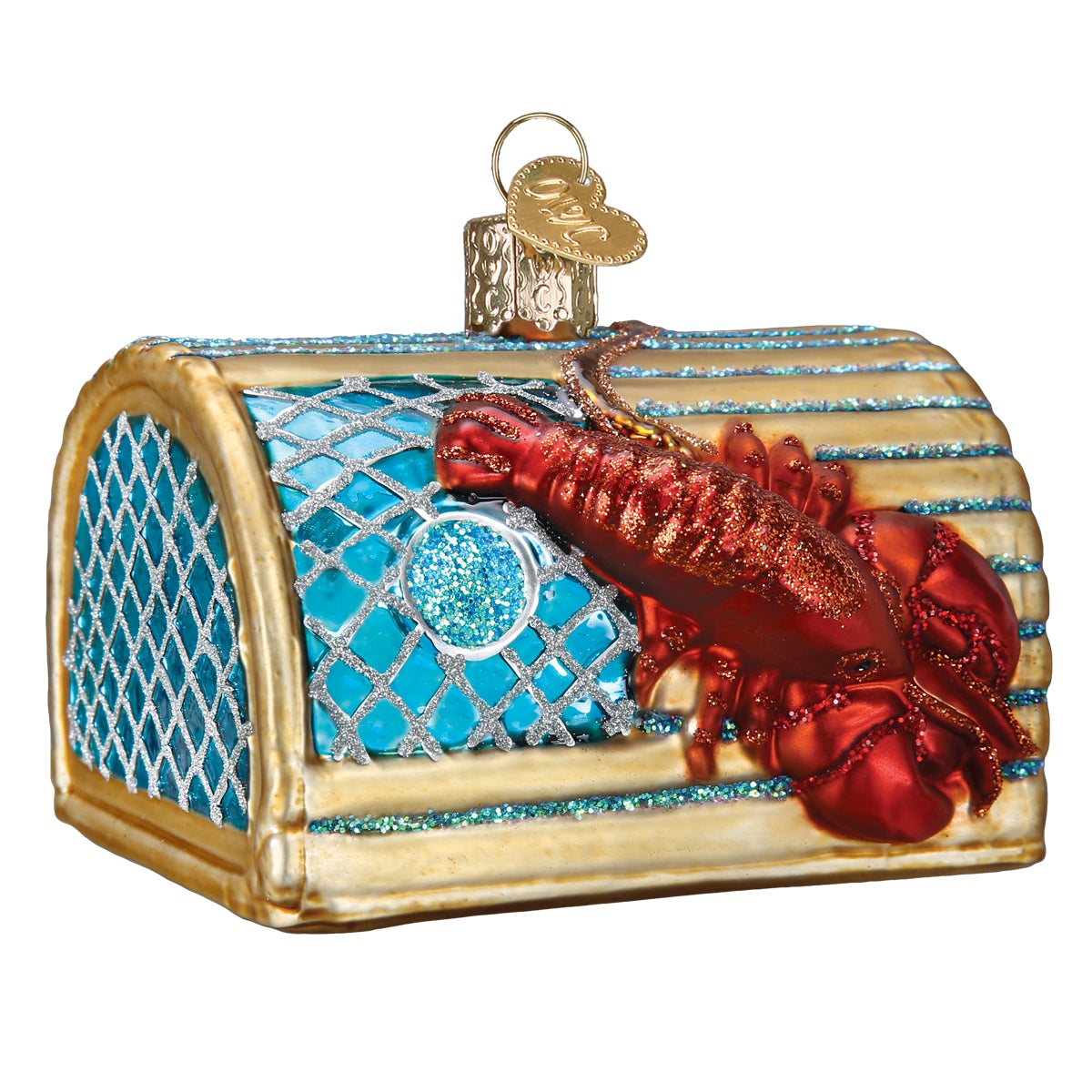 Old World Christmas Lobster Trap Ornament