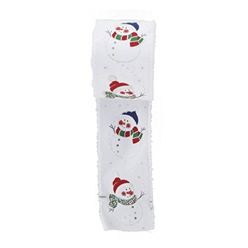 Snowman Double Wire Ribbon