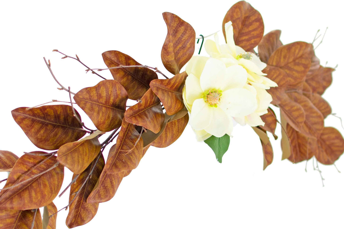 Artificial Magnolia Leaf Swag