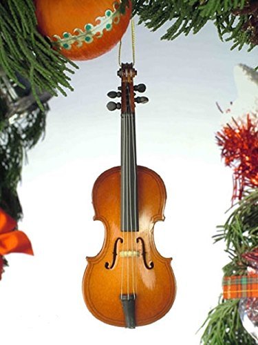 Cello Ornament - Brown - 5"