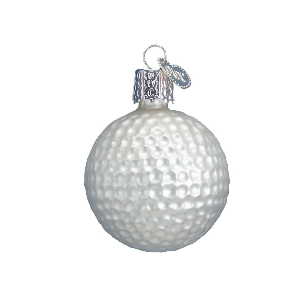 Golf Ball Glass Ornament