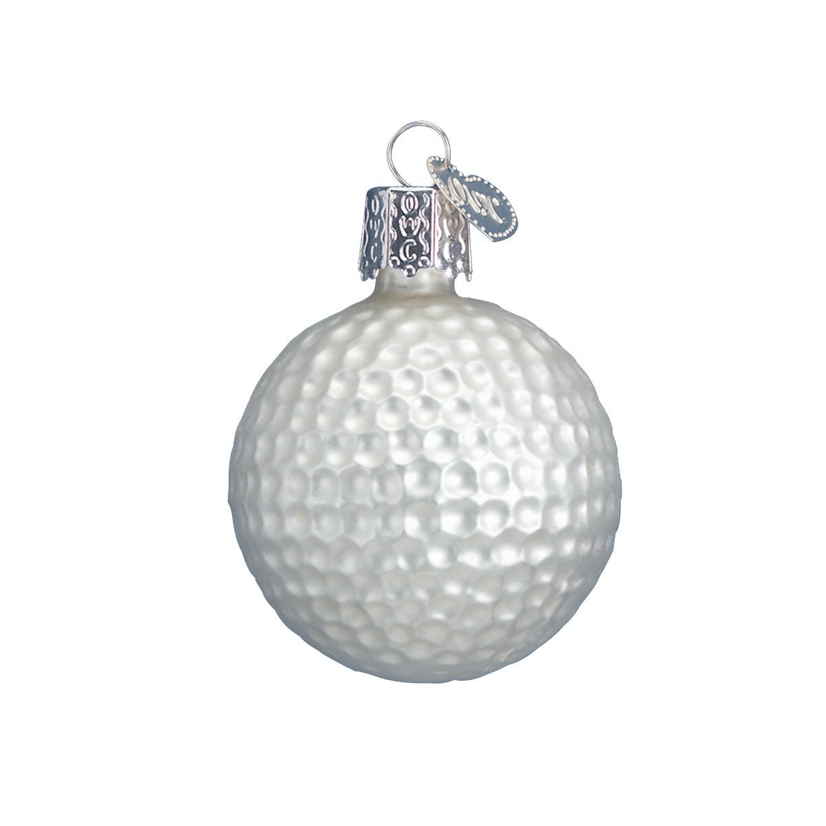 Golf Ball Glass Ornament