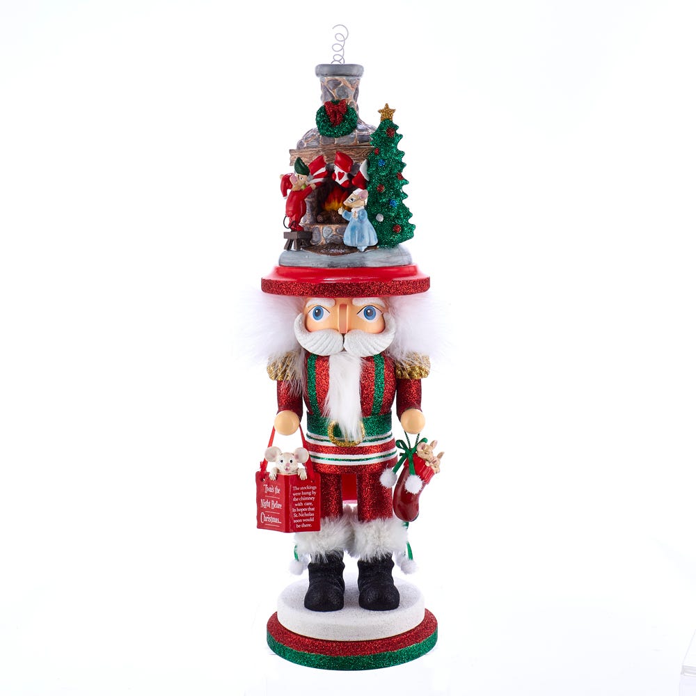 Hollywood Nutcrackers Stockings On Fire Place Nutcracker