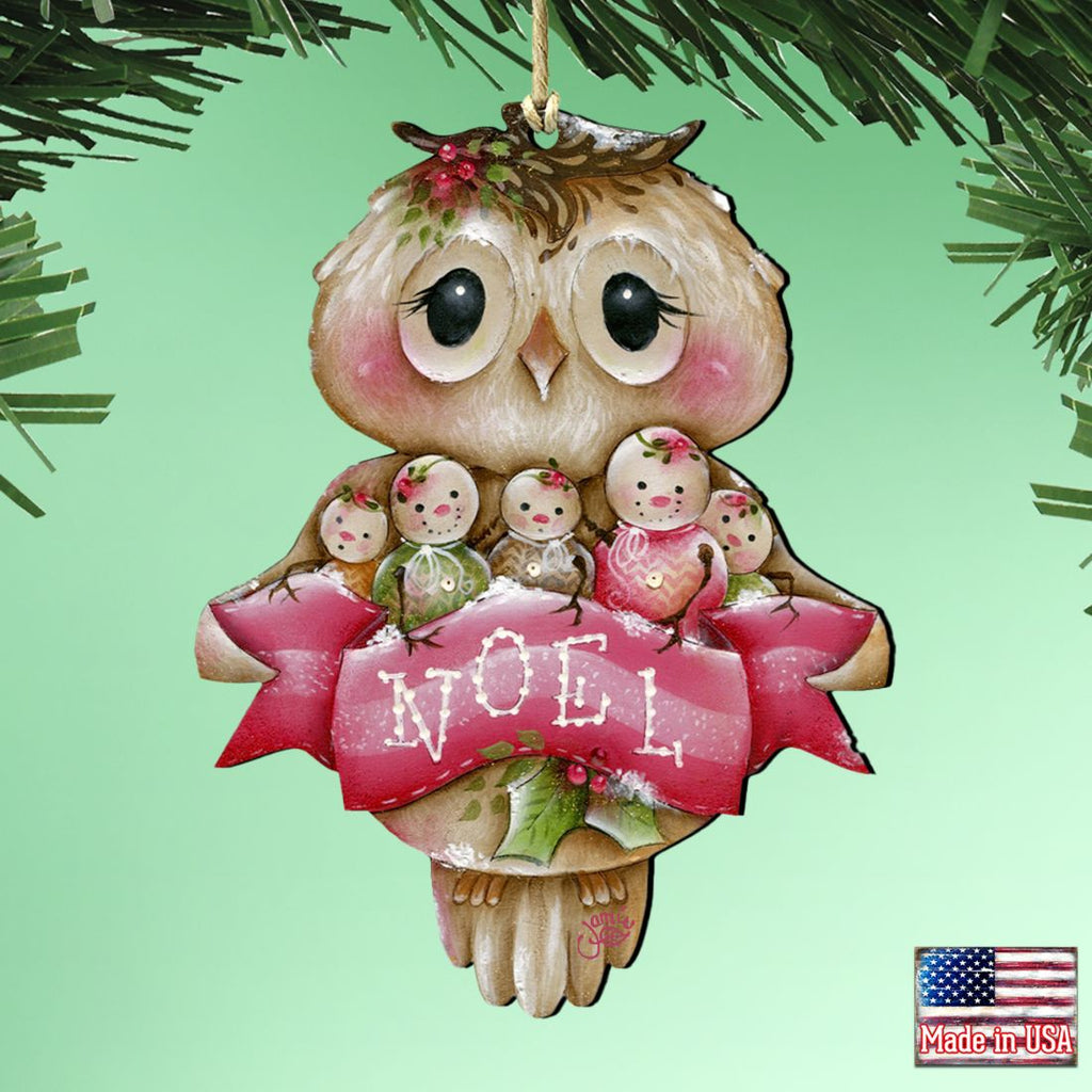 Owl, You Need Is Love Wooden Ornaments by Jamie Mills-Price - Christmas Decor - 8457509