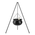 Halloween Witch Cauldron with 56.5" Tripod & Eyeball String Lights for Outdoor Decor