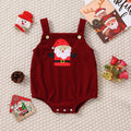 Santa Claus Christmas Tree Girls' Christmas Triangle Rompers
