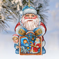 Christmas Night Christmas Wooden Ornaments by G. DeBrekht - Christmas Santa Snowman Decor - 8119173
