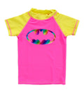 Batman Batgirl Spectrum Bat Short Sleeve Girls Rash Guard Swinsuit