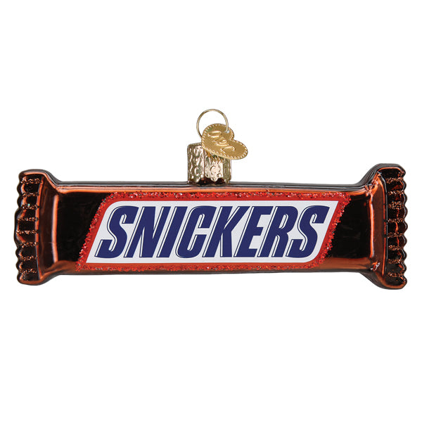 Snickers Glass Ornament
