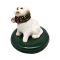 Byers Choice Singing Dog - Bichon