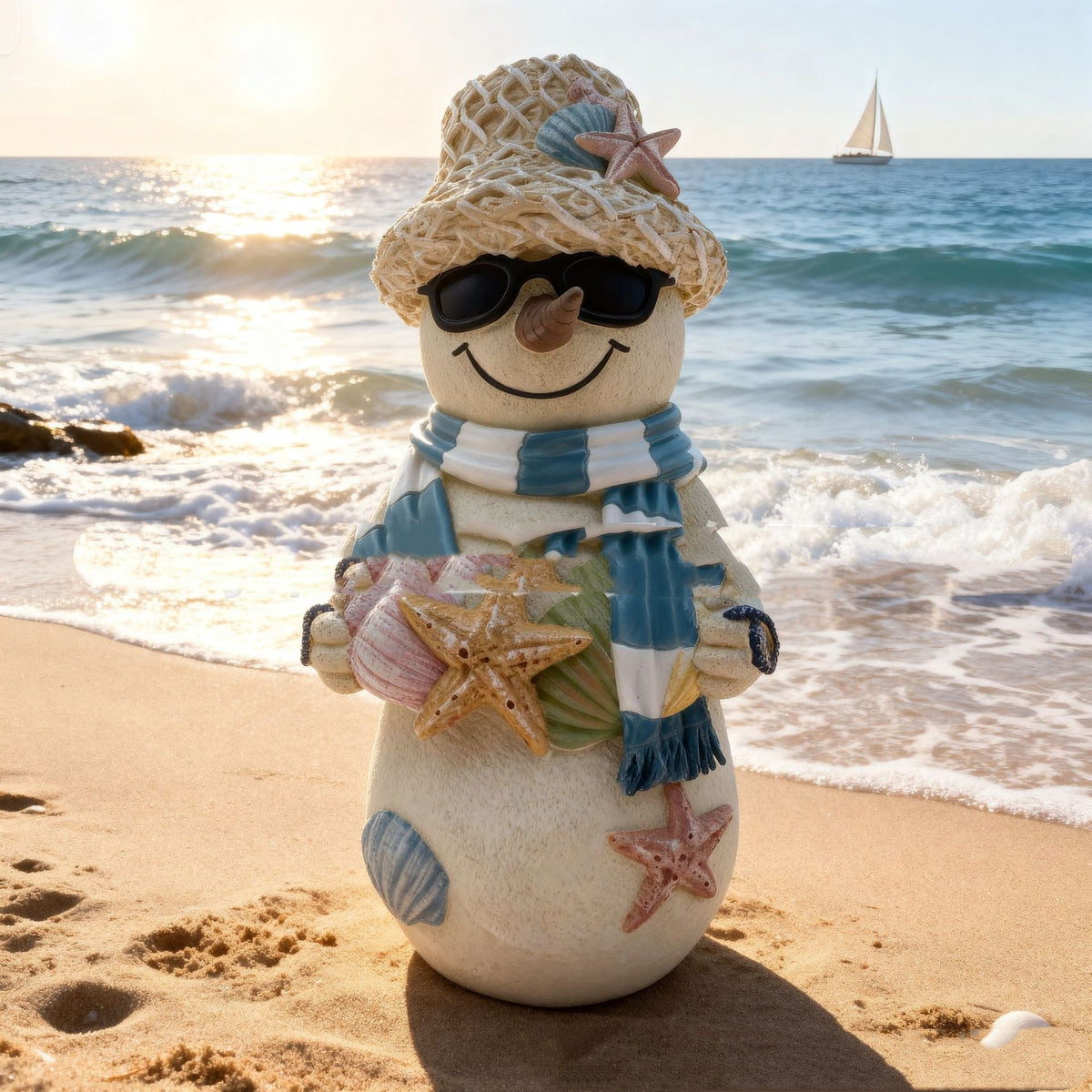 Christmas HAILANG Beach Snowman Decorations