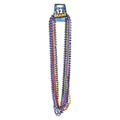 Mardi Gras Metallic Beads - 1 Dozen