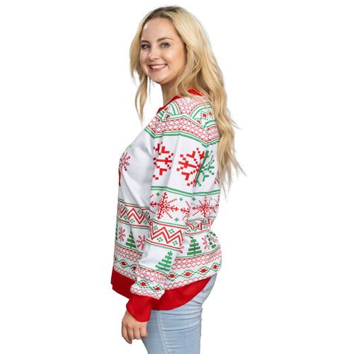 Best Friends Fair Isle Faces South Park Adult Unisex Ugly Christmas Sweater