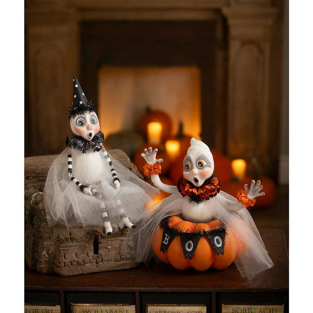 Binx Boo Ghost Halloween Decor by Bethany Lowe Designs
