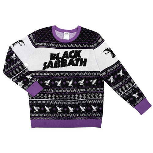 Black Sabbath Unisex Flying Demon Logo Ugly Christmas Sweater