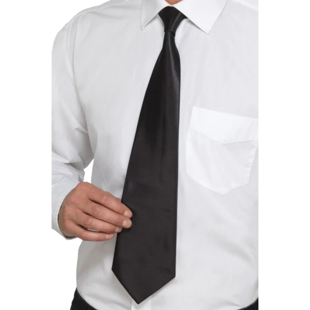 Black Gangster Tie