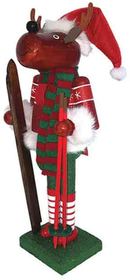 Reindeer Skier Nutcracker