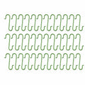 Set of 60 Matte Green Metal Wire Christmas Ornaments Hooks Hangers 1.16 Inches