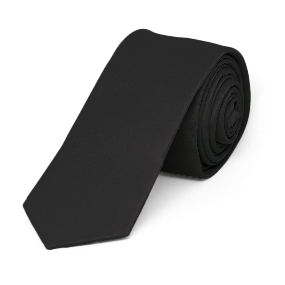 Black Gangster Tie