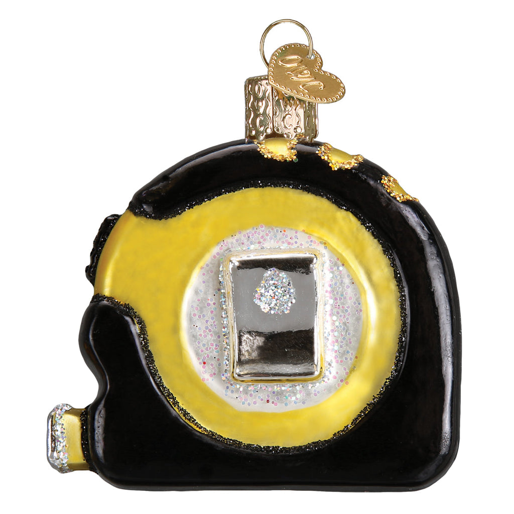 Tape Measure Glass Ornament