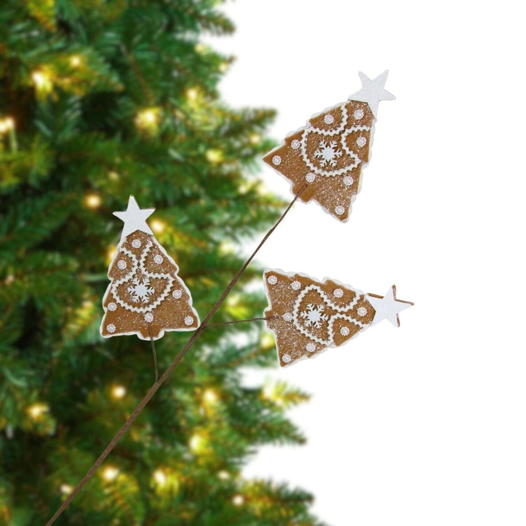 27" Gingerbread Christmas Tree Spray