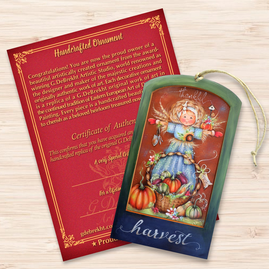 Thankful Harvest Wooden Ornaments by Jamie Mills-Price Thanksgiving Decor - 8611076-MP