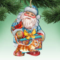 Kitty Santa Wooden Christmas Ornament, by G. DeBrekht 8119175