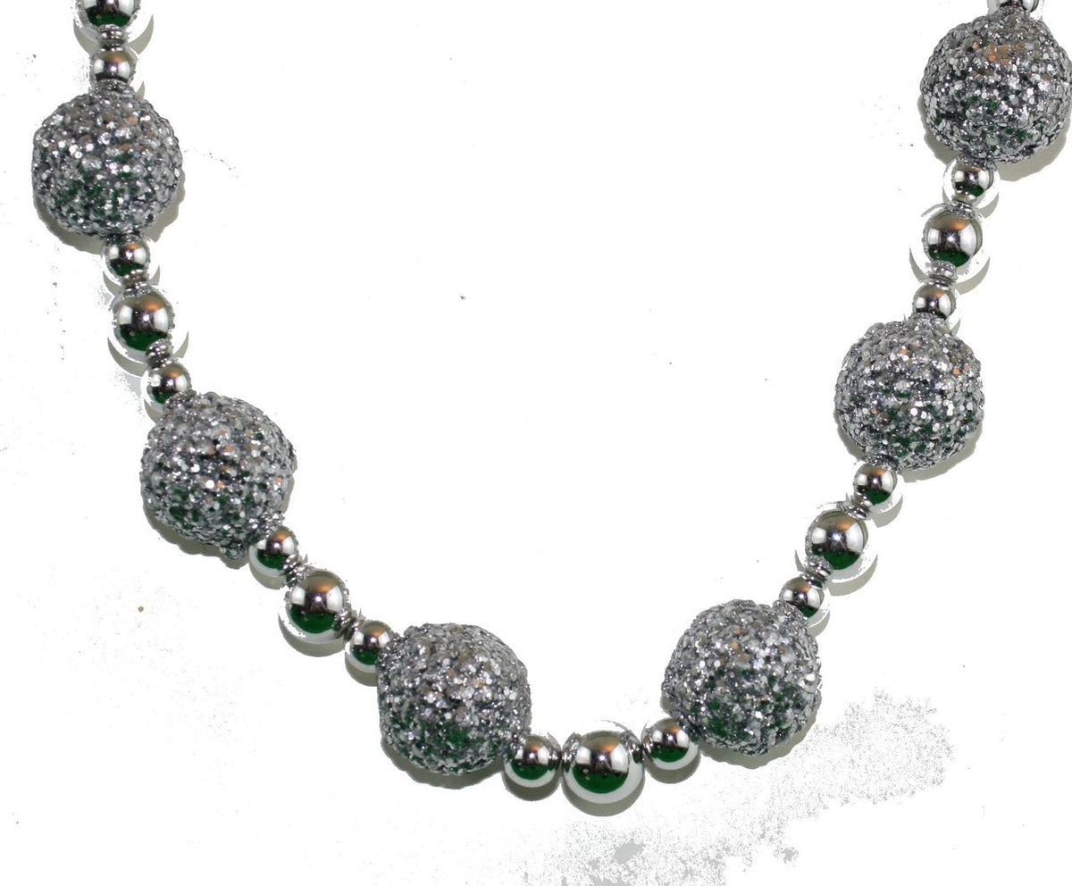 Beaded Garland Silver - 72"