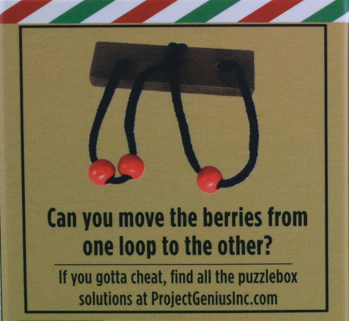 Holiday Puzzlebox Brainteaser - Yule Log
