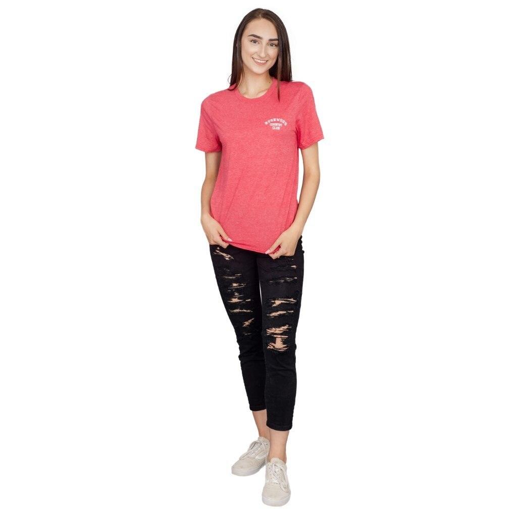 Caddyshack Bushwood Country Club Heather Red Adult Unisex T-shirt