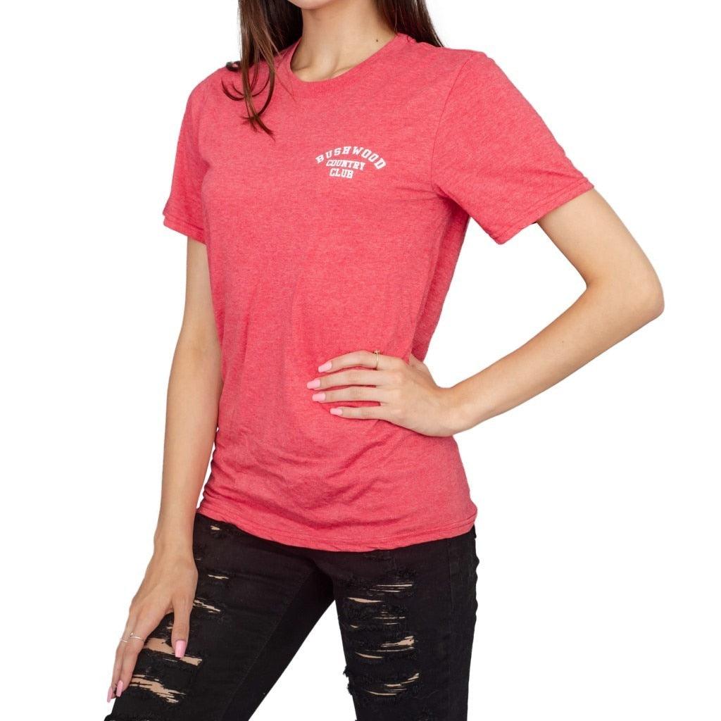 Caddyshack Bushwood Country Club Heather Red Adult Unisex T-shirt