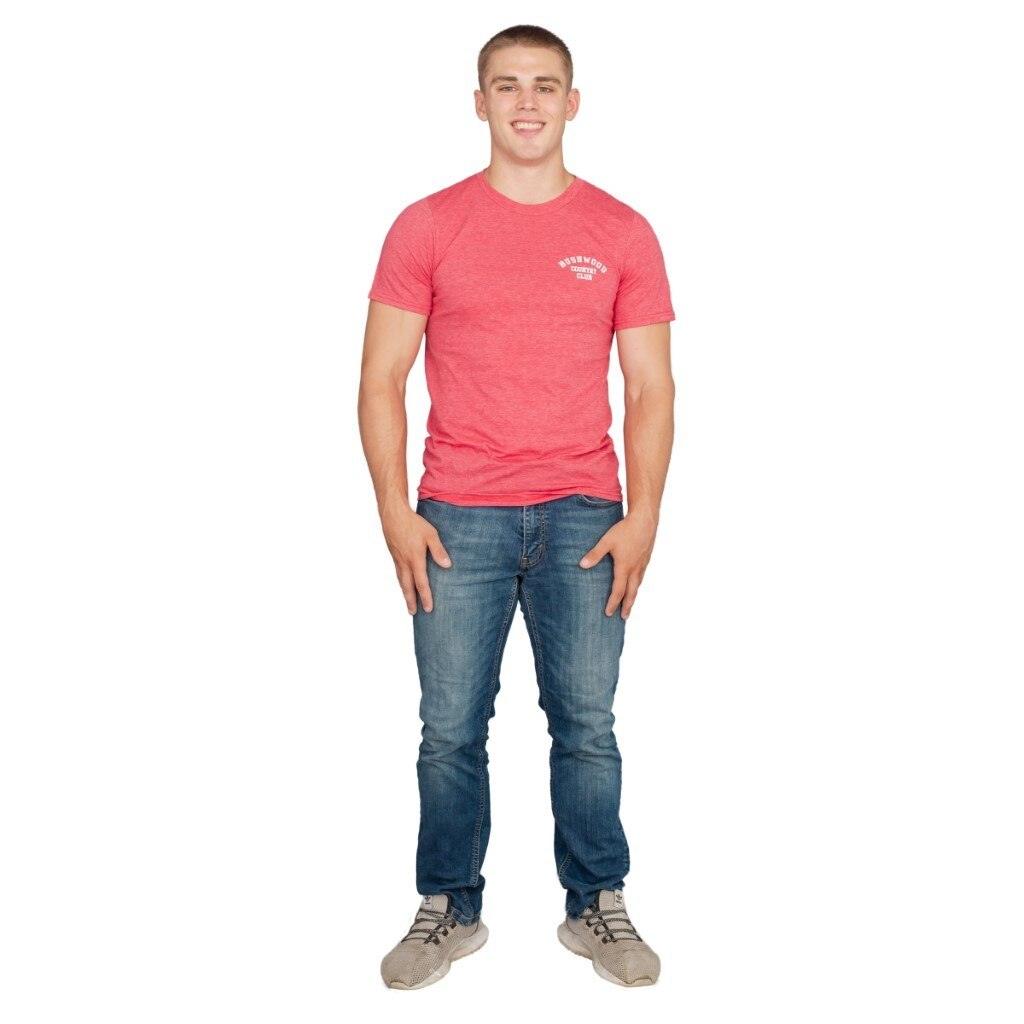 Caddyshack Bushwood Country Club Heather Red Adult Unisex T-shirt
