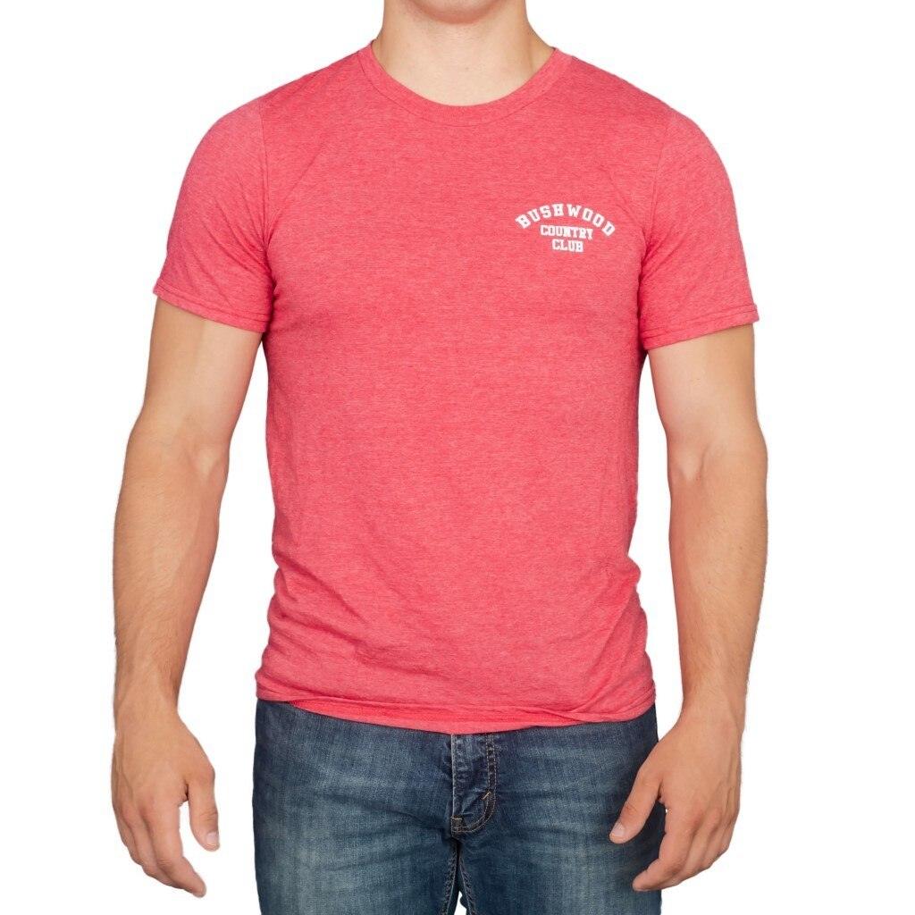 Caddyshack Bushwood Country Club Heather Red Adult Unisex T-shirt