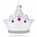 Princess Crown Glass Christmas Ornament