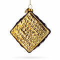 Chocolate-Dipped Cookie or Biscuit Glass Christmas Ornament