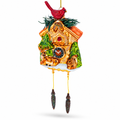 Cuckoo Clock Glass Christmas Ornament