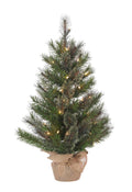 Pre-lit Cashmere Pine Tree - 30 Inch