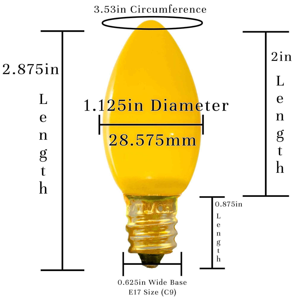 Ceramic Multi-Color Light Bulbs