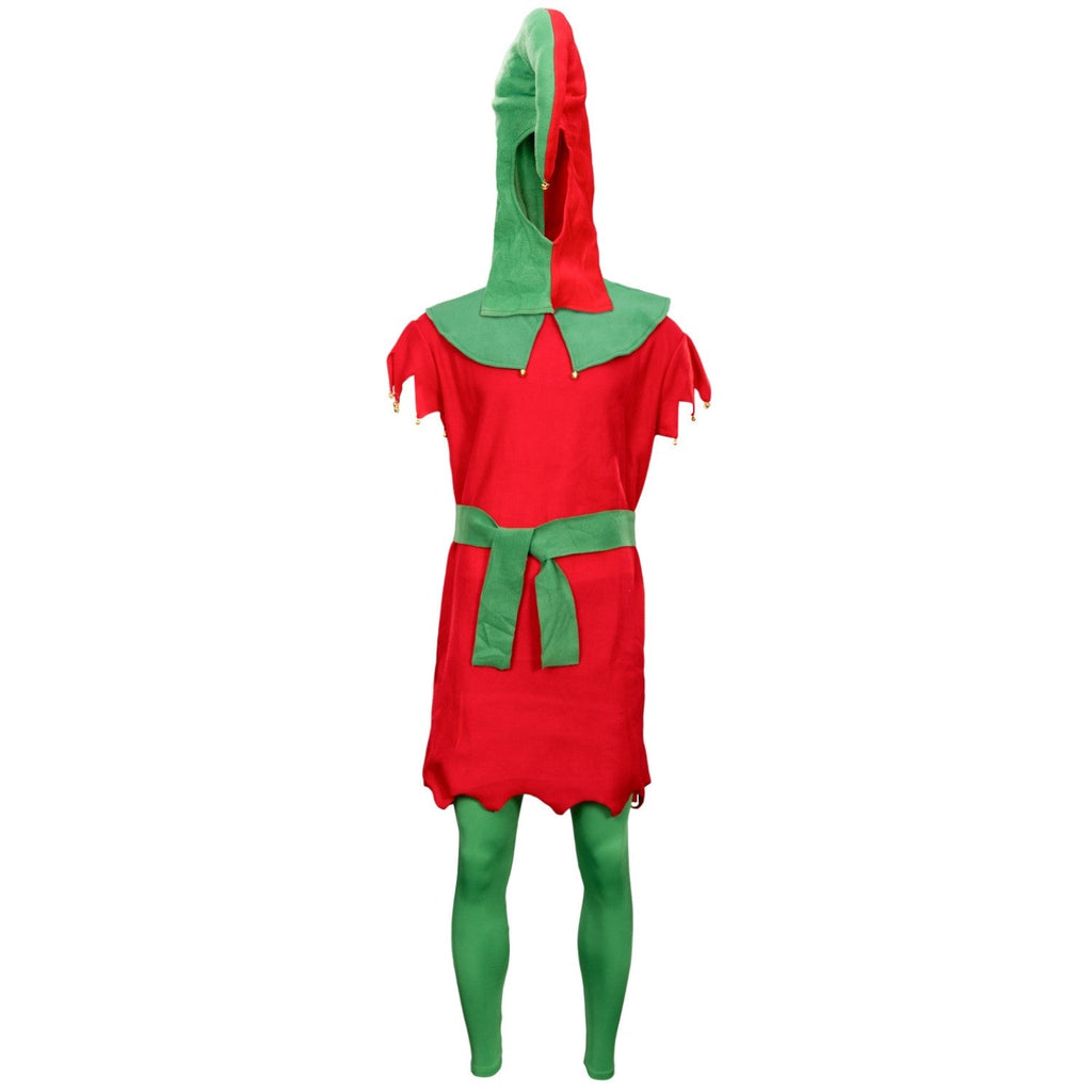 Christmas Elf Adult Unisex Halloween Cosplay Deluxe Costume Set