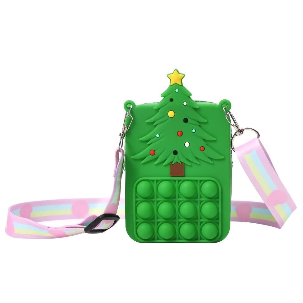 Christmas Fidget Bubble Pop Crossbody Bags