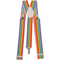 Colorful Striped Suspenders